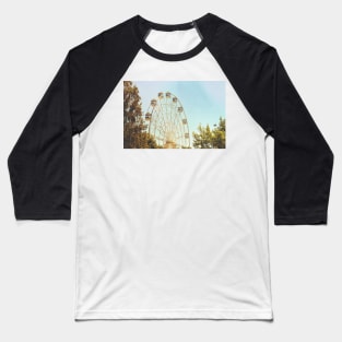 Ferris wheel between trees vintage Baseball T-Shirt